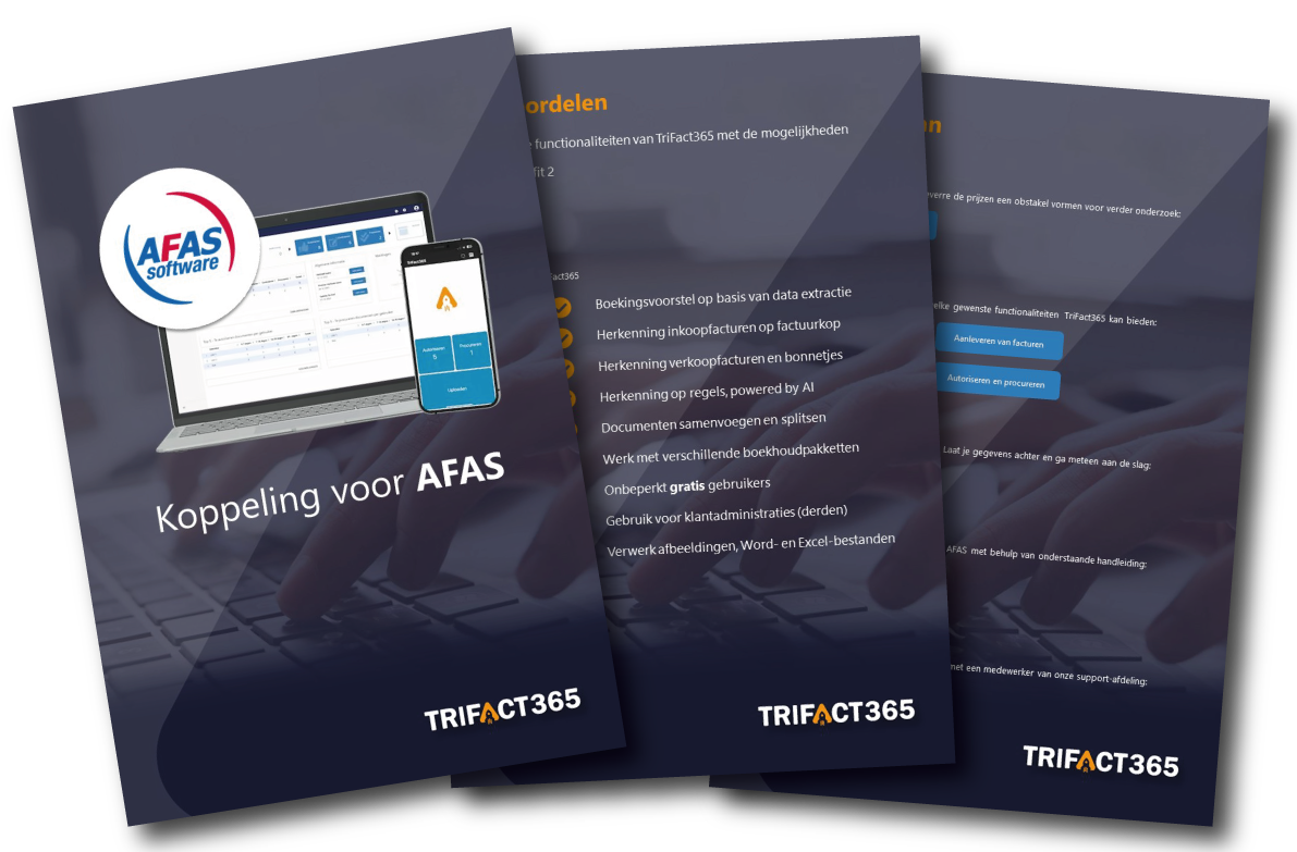AFAS brochure voor Scan en herken software van TriFact365