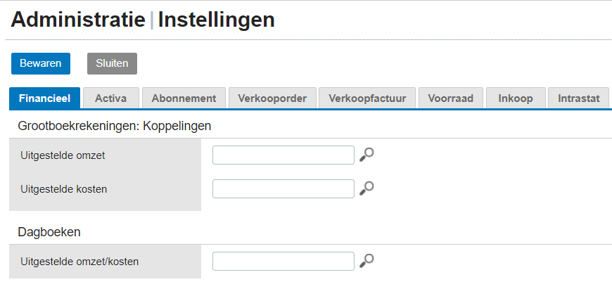 Exact Online accrual entry