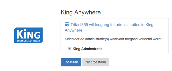 King anywhere: TriFact365 wil toegang tot administraties in King Anywhere