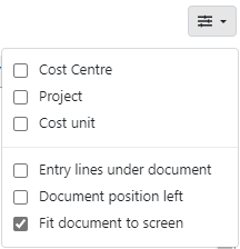 Display options