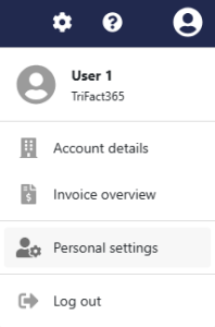TrIFact365 personal settings