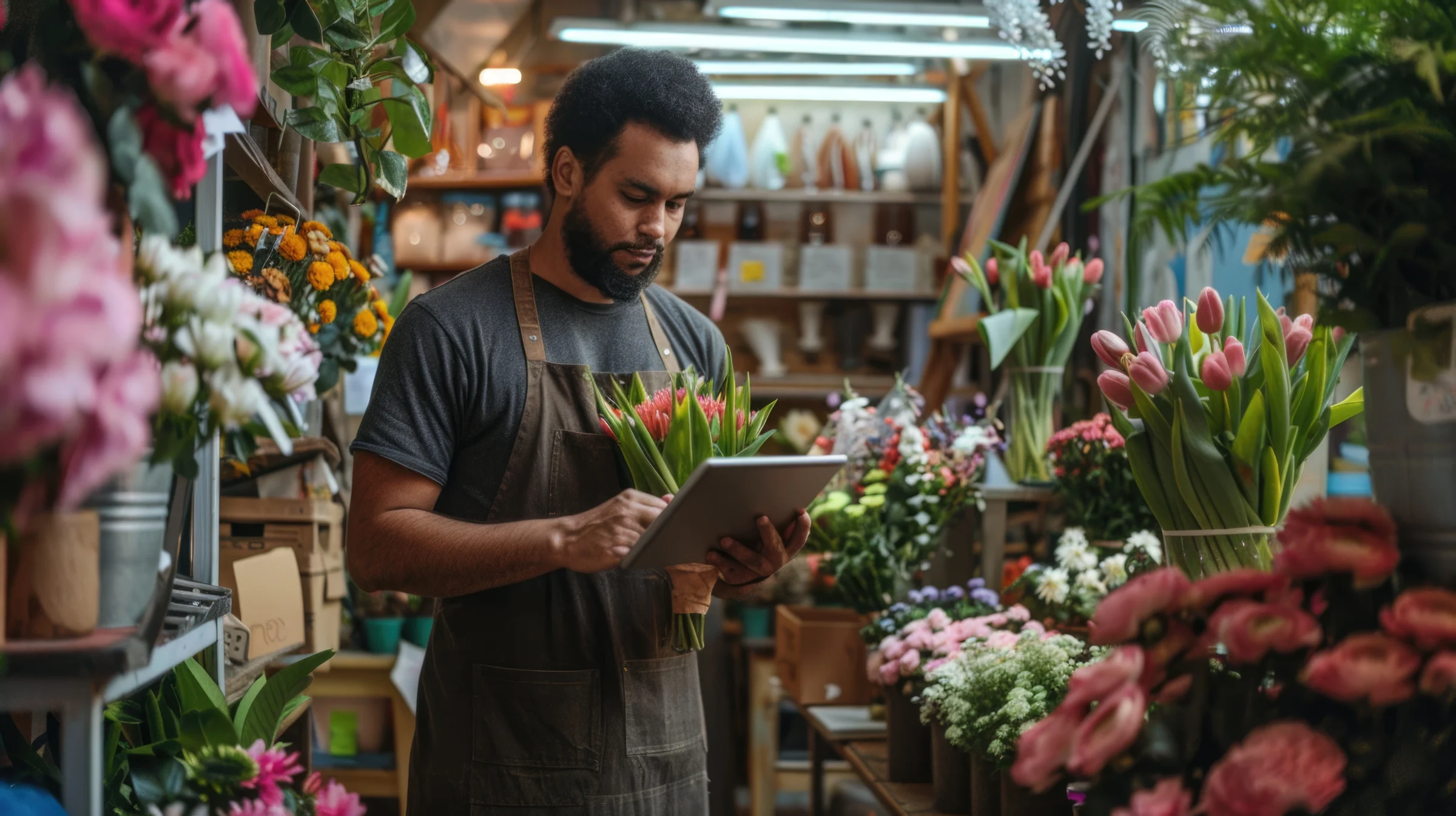 Un entrepreneur vérifie son inscription au CdC et démarre son activité à la Chambre de commerce.