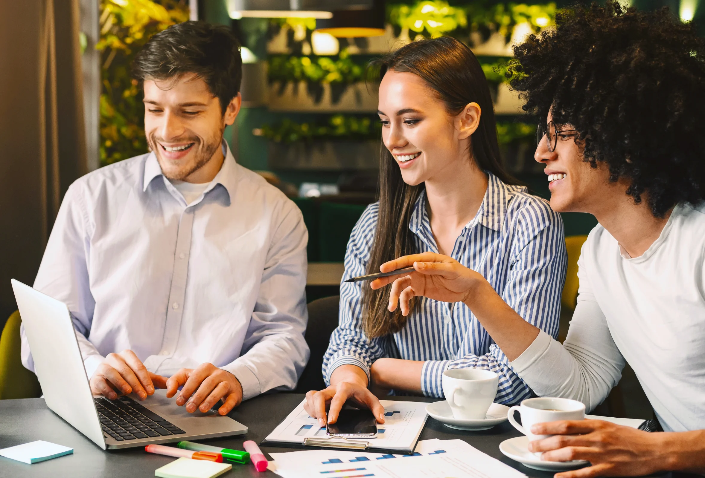 Three colleagues discuss the question What is a balance sheet?