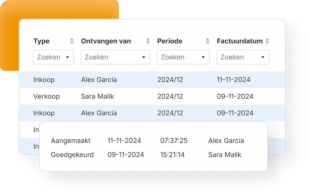 Finding an archived invoice quickly with search filters