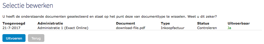 Verkoopfactuur omzetten naar inkoopfactuur